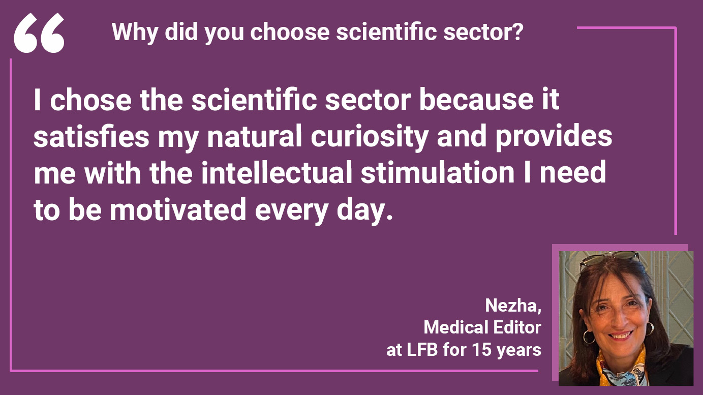 Why did you choose scientific sector? Nezha: "I chose the scientific sector because it satisfies my natural curiosity and provides me with the intellectual stimulation I need to be motivated every day."